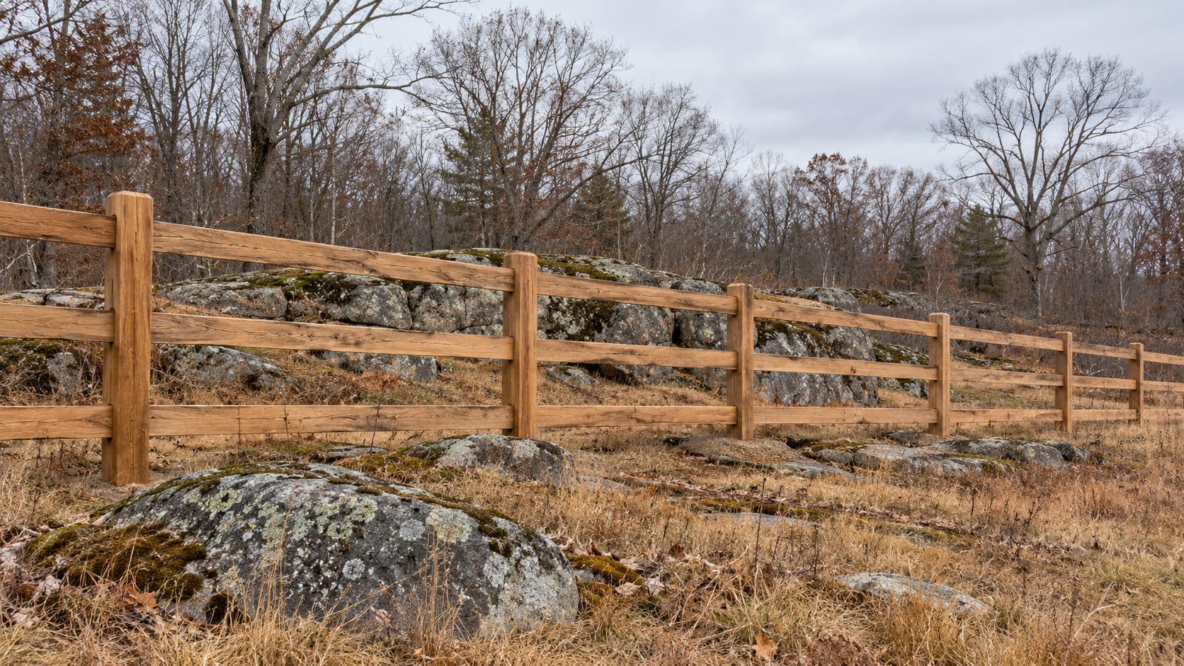 Installing a Fence on Rocky Soil and Ledge in Western Connecticut