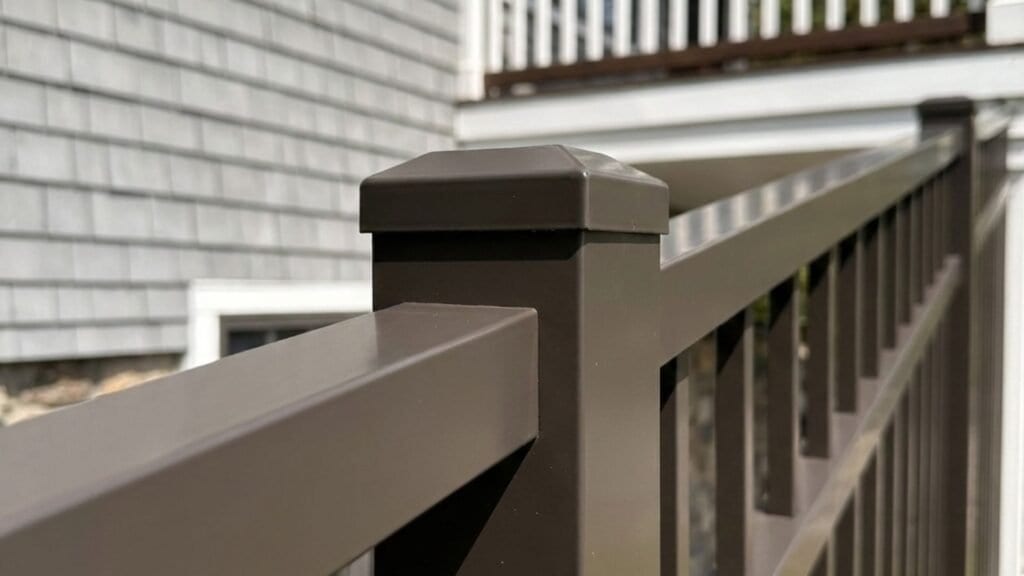 Fence post and rail installation details
